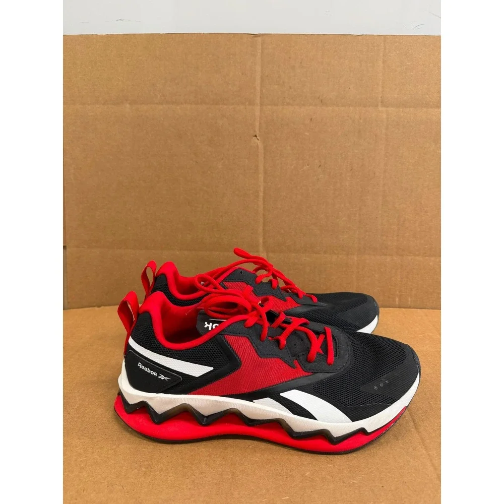 Reebok Zig Elusion Energy Sneakers Black Vector Red White FZ3486 Mens Size 9 US